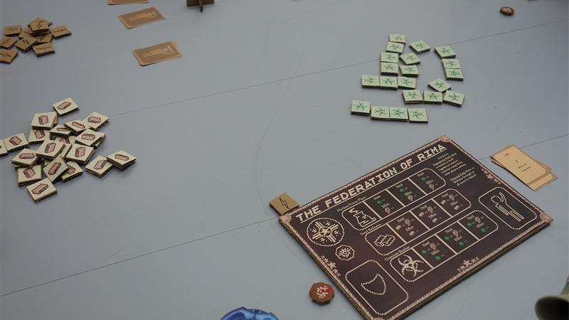 Analog game presented in the board game extravaganza during Autumn 2021 finals