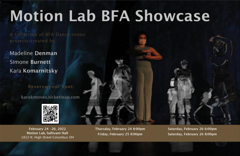 Dance BFA showcase flyer