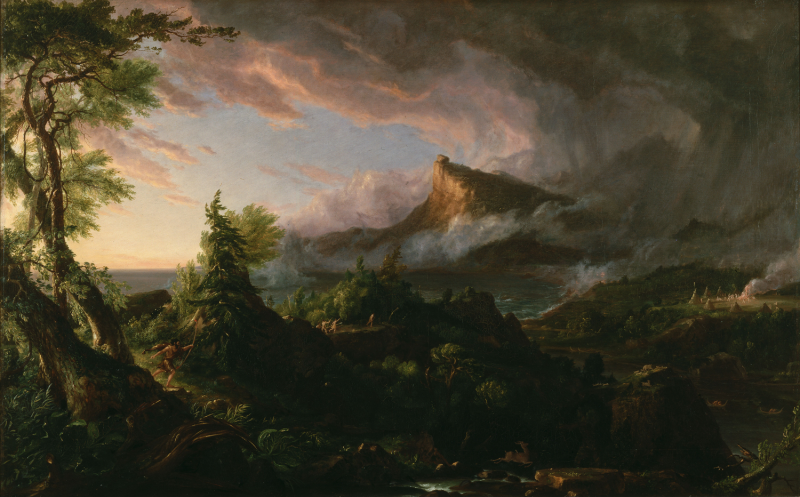 Painting of field by thomas cole