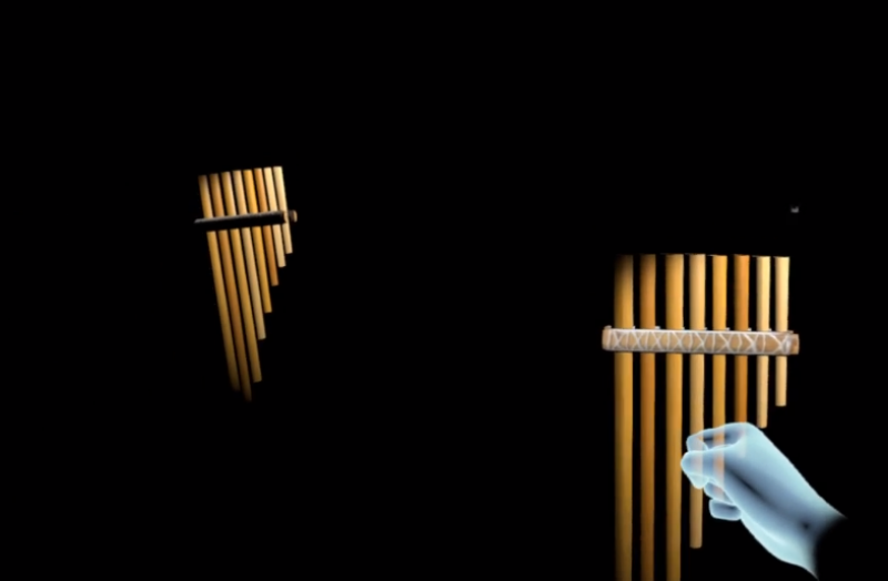 Virtual Environment with Pan Flutes