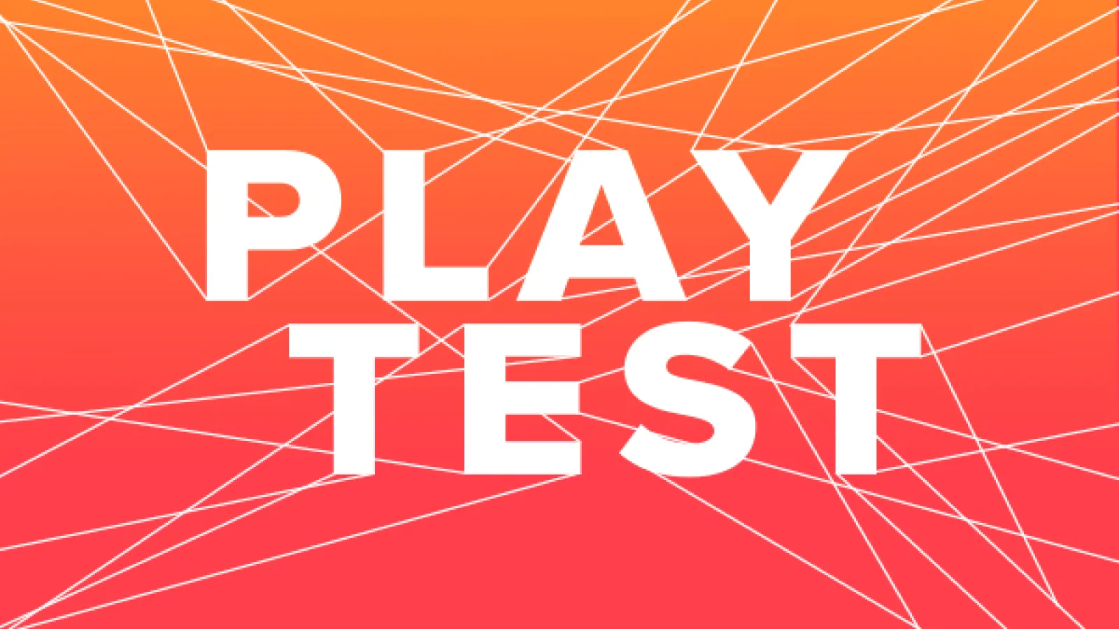 PLAYTEST on colorful background