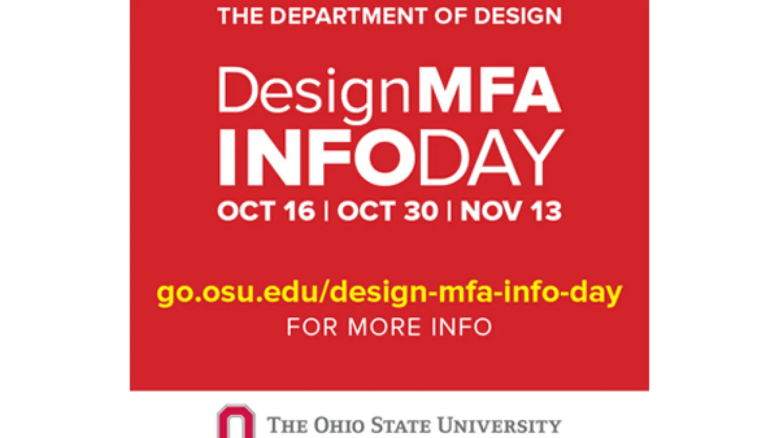 Design MFA Info Day