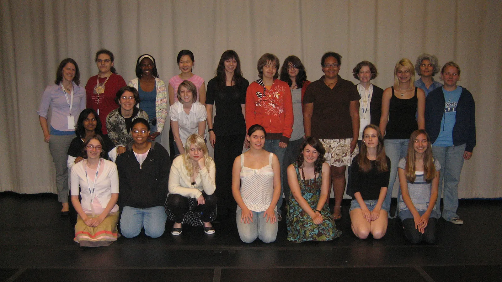 Group photo with students, mentors and director