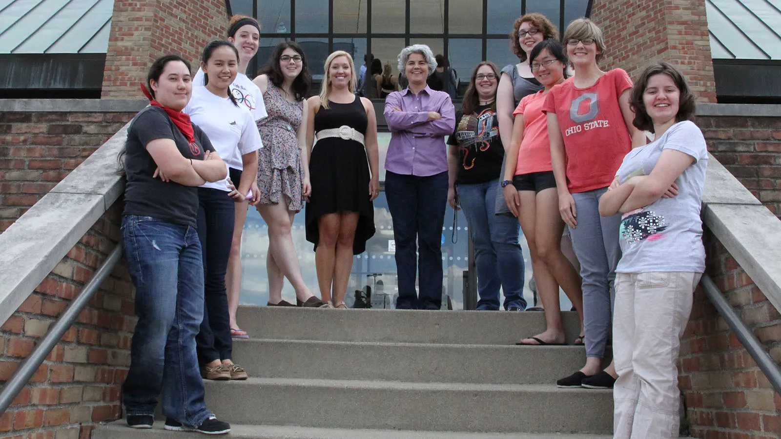 group photo of students and mentors