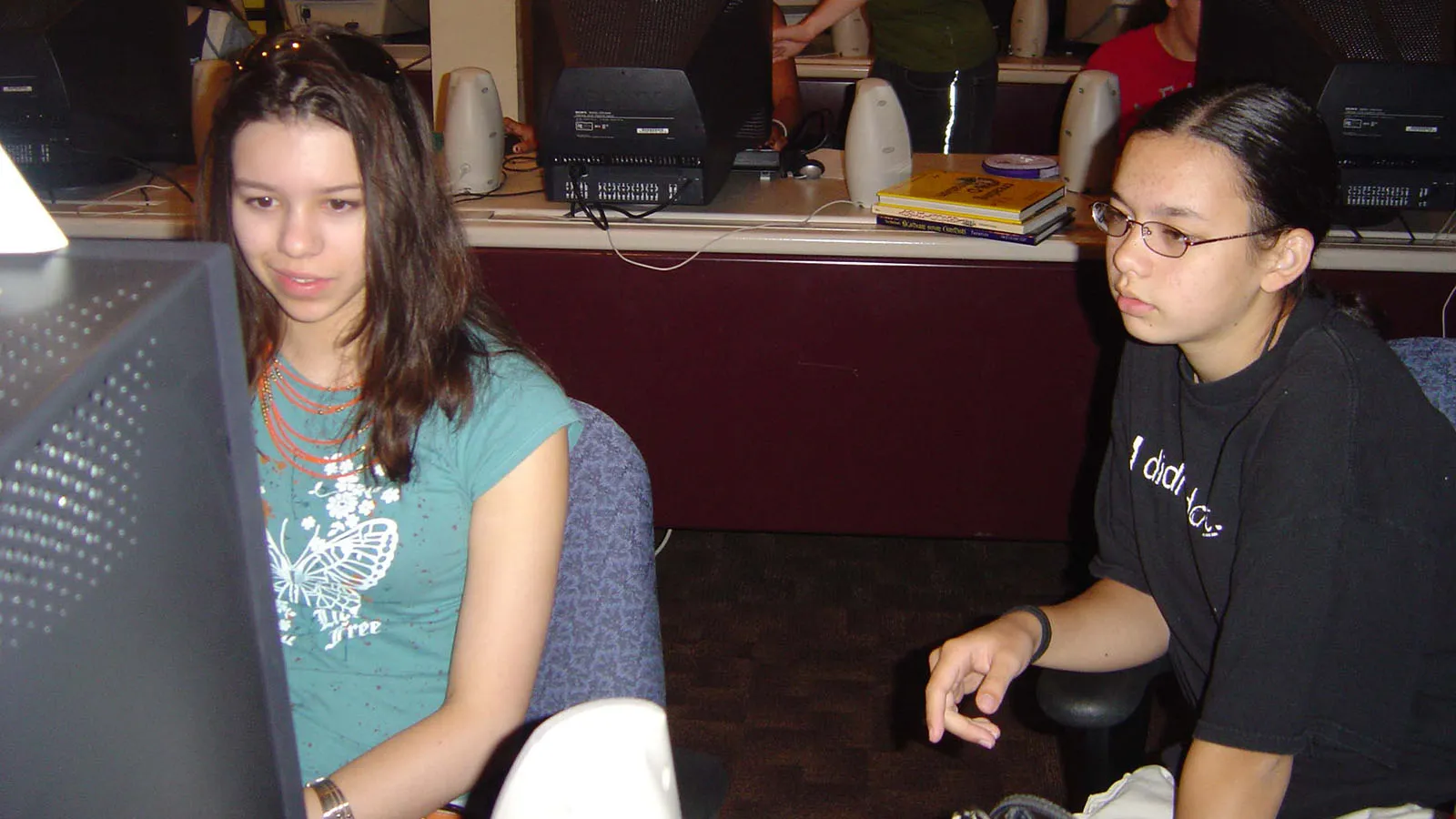 students in computer lab