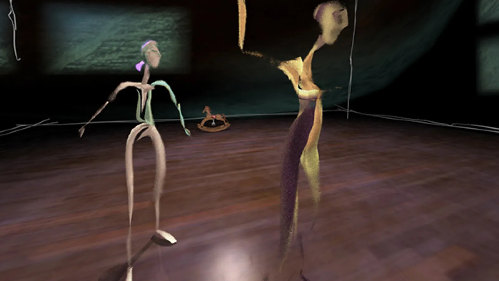 Virtual Characters dancing on stage