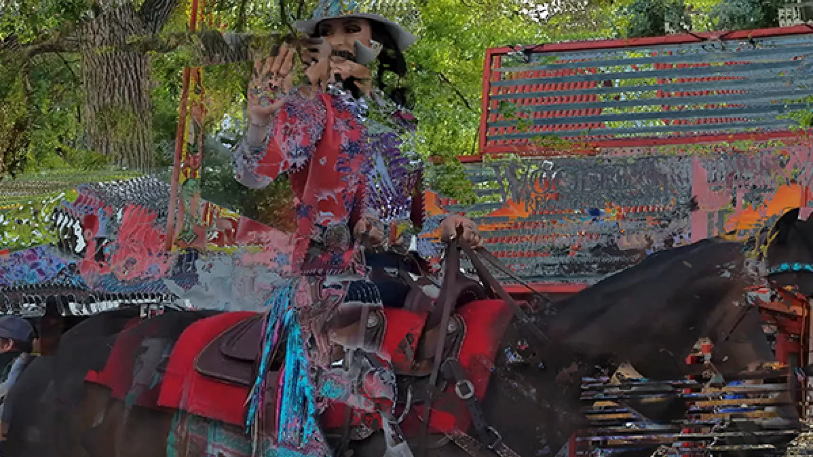 Representation of AV performance using live video and audio manipulation