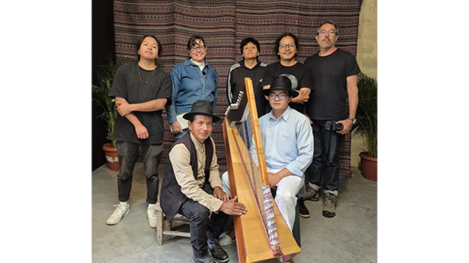 Research Group with Harp