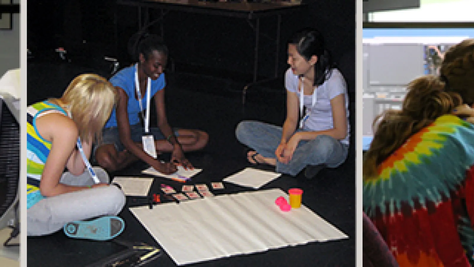 Younger women working with animation technology