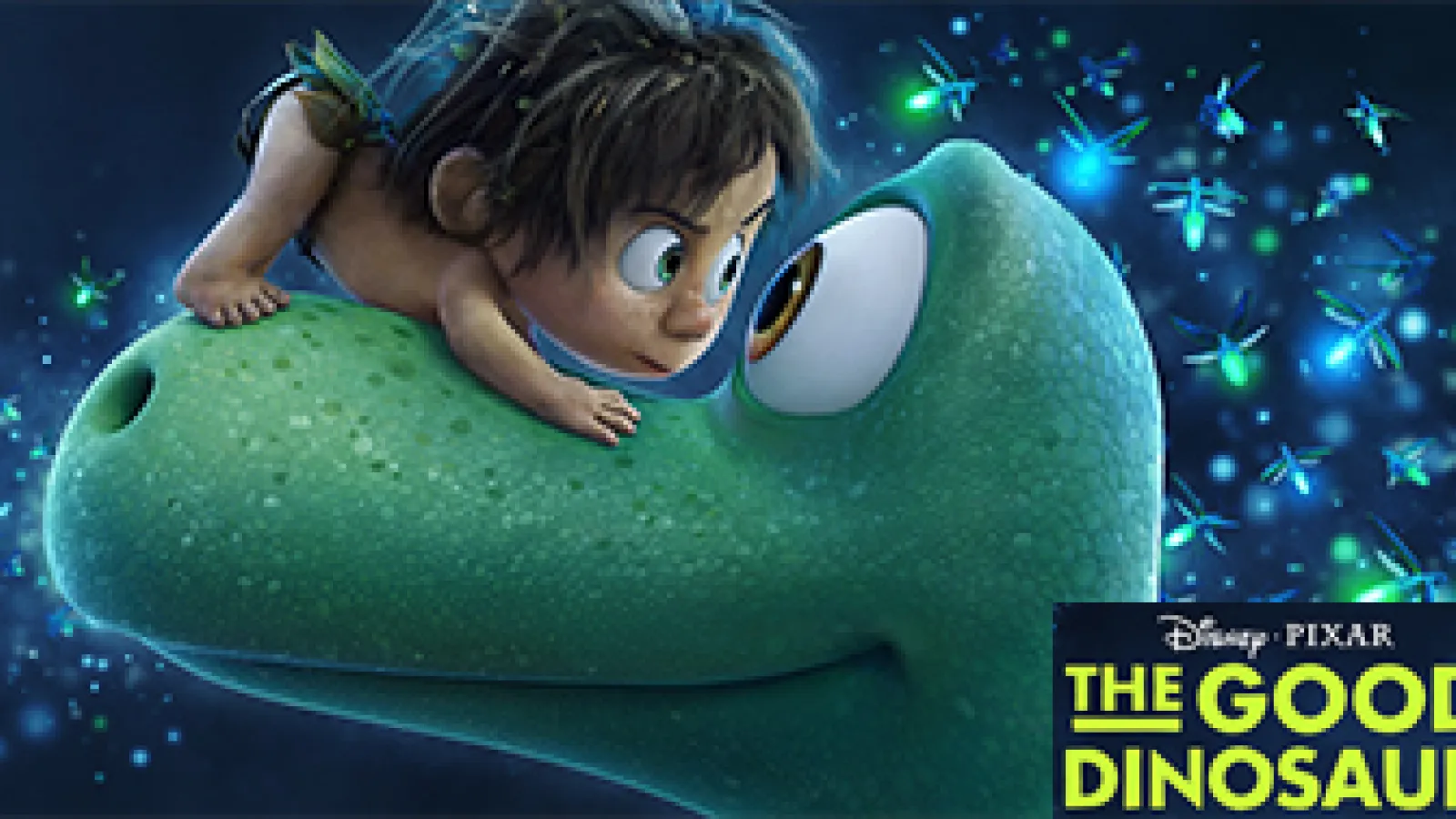 young boy and dinosaur eye-to-eye