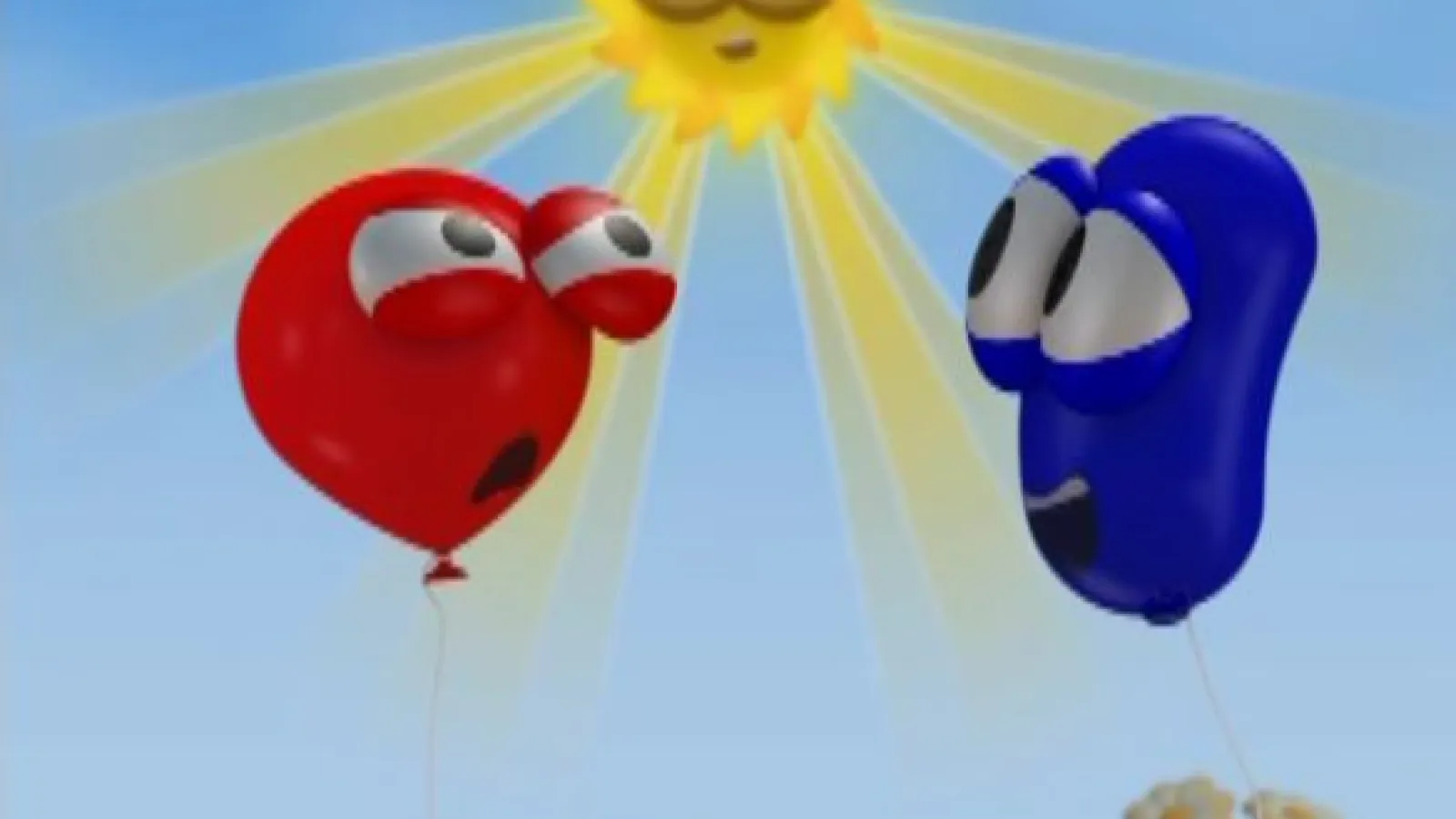 Two balloons and a Sun