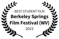Berkeley Springs Film Festival (WV) 2023 Best Student Film Logo