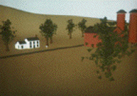 Drawing of a farm