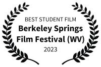 Berkeley Springs Film Festival (WV) 2023 Best Student Film Logo
