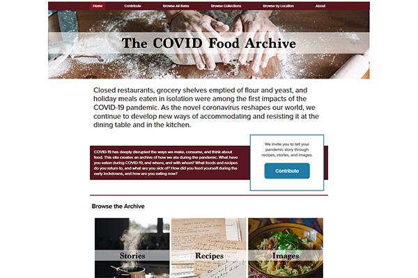 Covid Food Archive WebSite