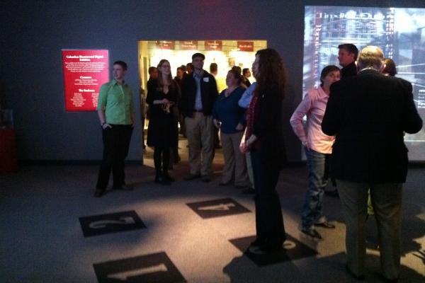 Cosi Wall 3 Group of students at COSI