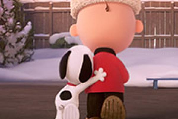 The Peanuts Movie Charlie and Snoopy walking away from camera