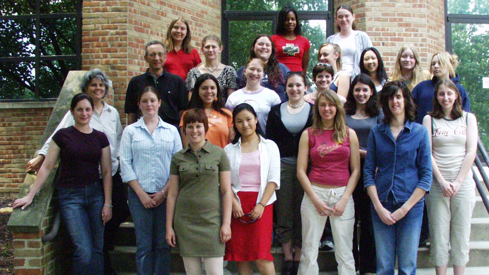 group photo of students and mentors