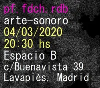 arte-sonoro 03/04/2020 Espacio B